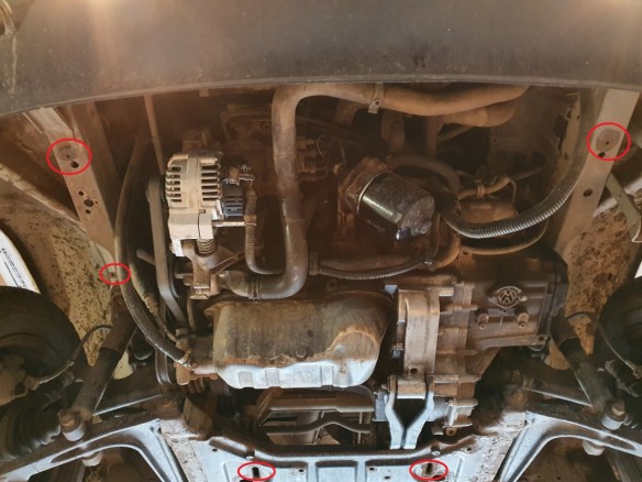 Oceľový kryt motora VW Transporter T4 (1990-2003)Volkswagen Transporter