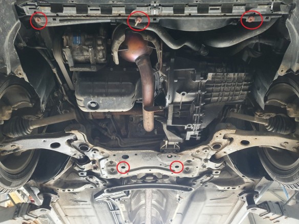 Oceľový kryt motora Volvo V50 (2004-2012)Volvo V50