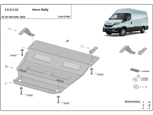 Oceľový kryt motora Iveco Daily 7 (2024-2026)