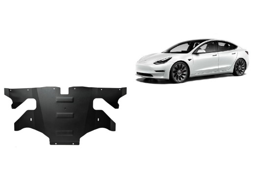 Oceľový kryt zadného elektromotora Tesla Model 3 AWD (2017-2026)
