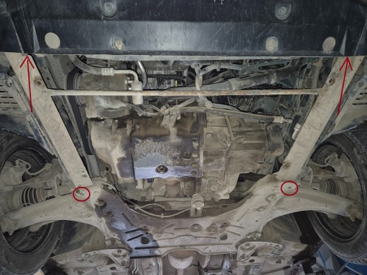 Oceľový kryt motora Renault Vels Satis (2001-2009)Renault Vels Satis