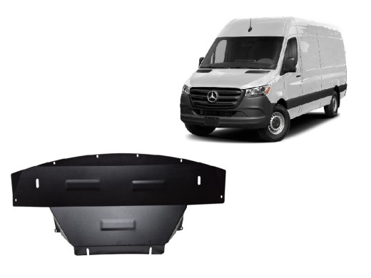 Oceľový kryt motora Mercedes Sprinter 907 4x4 (2024-2025)Mercedes Sprinter