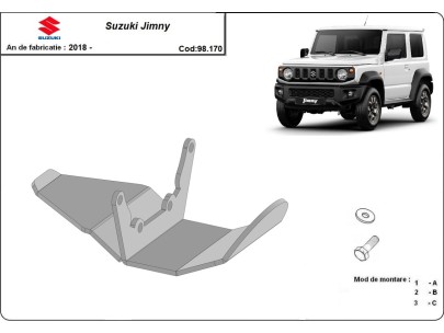 Oceľový kryt diferenciálu Suzuki Jimny (2018-2025) 2