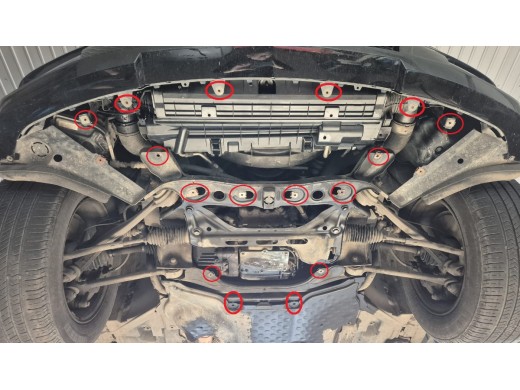 Oceľový kryt motora Mercedes GLK X204 (2008-2015)