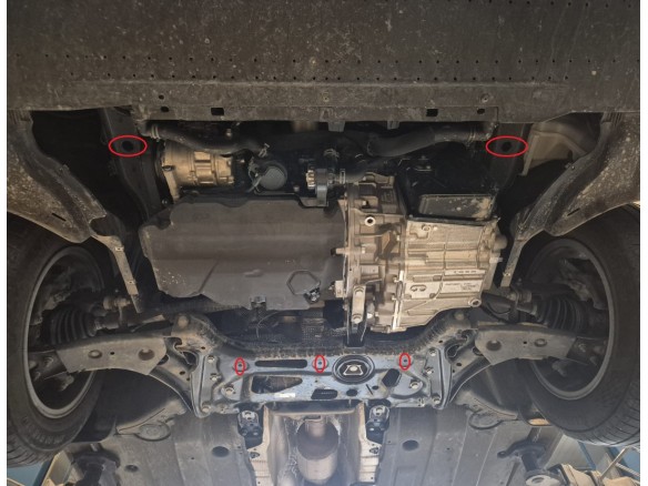 Oceľový kryt motora Ford Transit Connect - Automatická prevodovka (2024-2026)