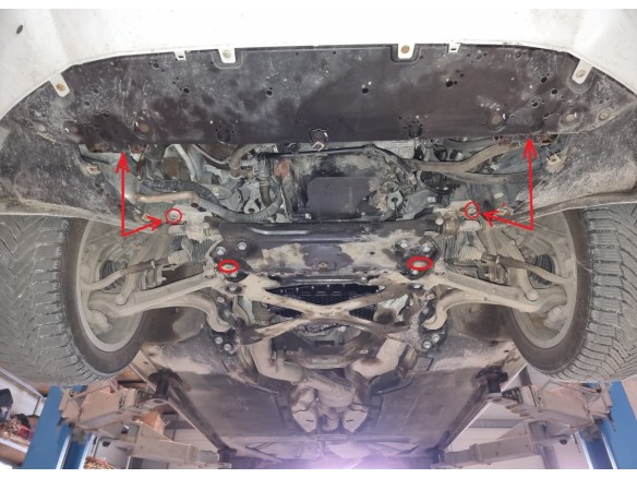 Oceľový kryt motora Audi A4 B9 (2016-2025)Audi A4