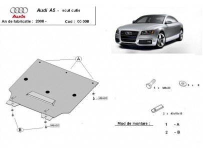 Oceľový kryt prevodovky Audi A5 (2008-2016) 2