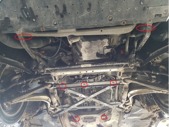 Oceľový kryt motora Audi A4 B8 All Road, benzin (2008-2014)Audi Allroad