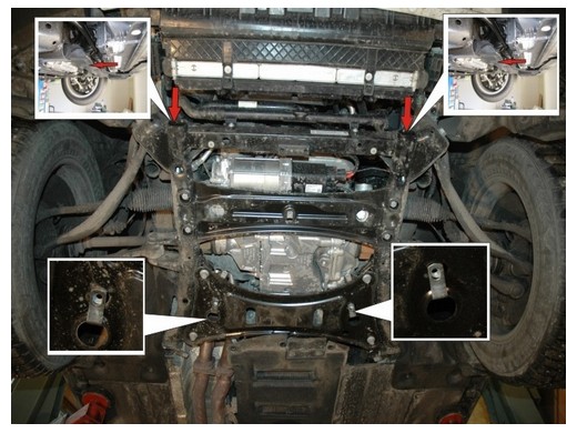 Oceľový kryt motora BMW X4 (2014-2018)BMW X4