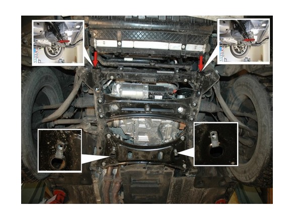 Oceľový kryt motora BMW X4 (2014-2018)BMW X4