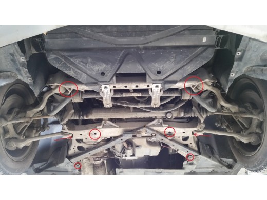 Oceľový kryt motora BMW Seria 3 E90/91 (2004-2011)BMW Seria 3