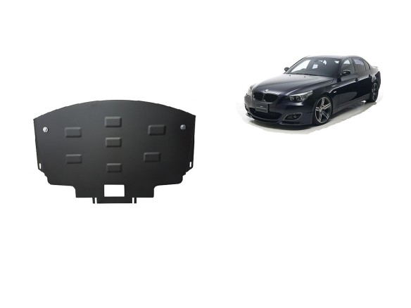 Oceľový kryt motora BMW Seria 5 E60/E61 predný nárazník M paket (2003-2010)BMW Seria 5