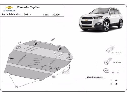 Oceľový kryt motora Chevrolet Captiva (2010-2018) 2