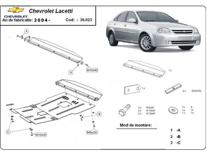 Oceľový kryt motora Chevrolet Lacetti / Nubira (2004-2009) 2