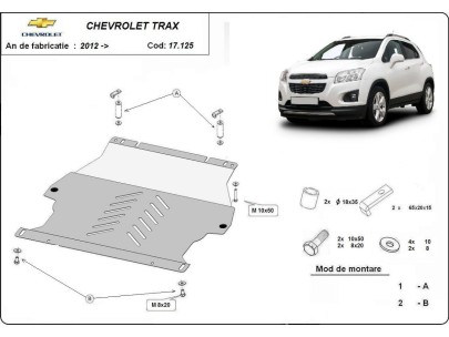 Oceľový kryt motora Chevrolet Trax (2012-2022) 2