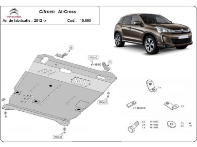 Oceľový kryt motora Citroen Aircross (2012-2017) 2