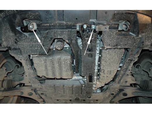 Oceľový kryt motora Citroen C - Crosser (2007-2012)Citroen C - Crosser