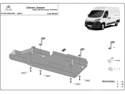Oceľový kryt AdBlue Citroen Jumper (2016-2026)