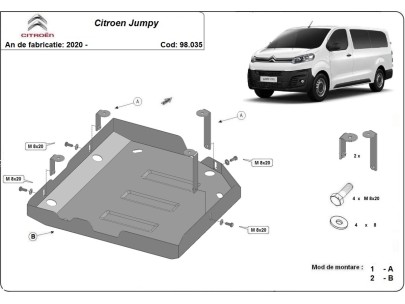 Oceľový kryt AdBlue Citroen Jumpy (2020-2026) 2