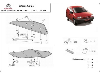 Oceľový kryt motora Citroen Jumpy (1994-2006) 2