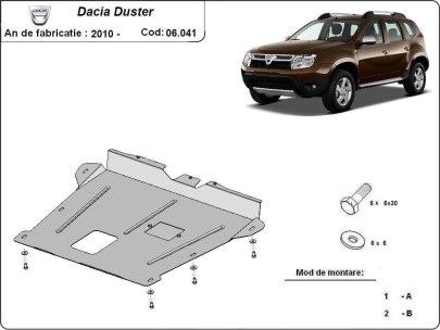 Oceľový kryt motora Dacia Duster (2010-2017) 2
