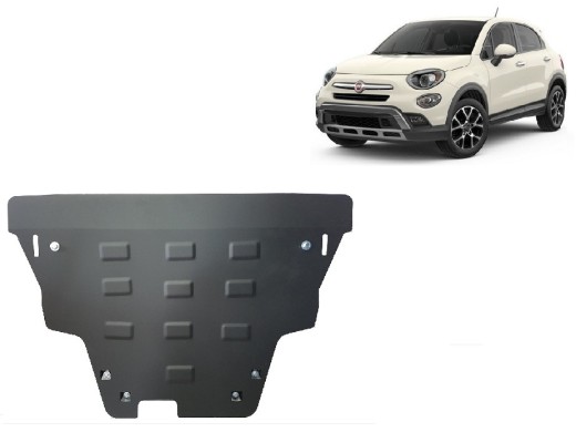 Oceľový kryt motora Fiat 500x (2014-2025)Fiat 500