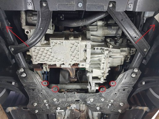 Oceľový kryt motora Fiat 500x (2014-2025)Fiat 500