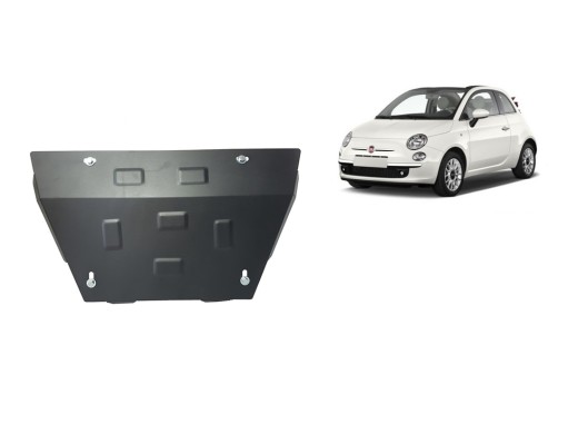 Oceľový kryt motora Fiat 500 (2007-2026)