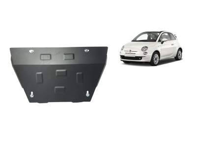 Oceľový kryt motora Fiat 500 S (2007-2025)