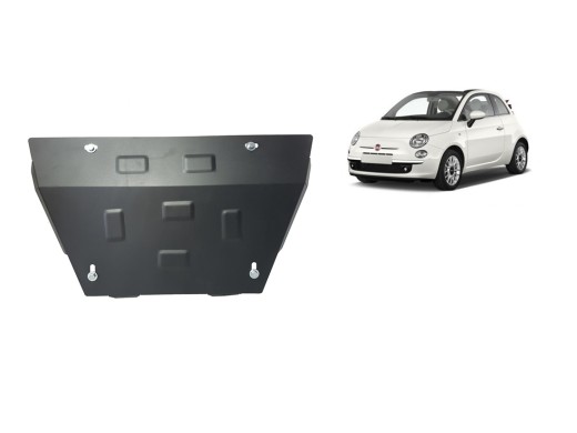Oceľový kryt motora Fiat 500 S (2007-2026)