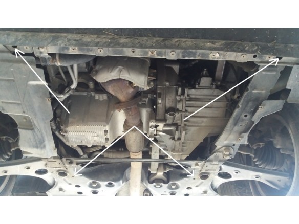 Oceľový kryt motora Fiat Doblo (2010-2022)Fiat Doblo