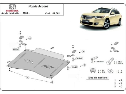 Oceľový kryt motora Honda Accord (2008-2012) 2