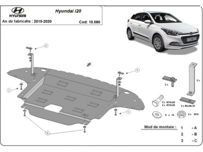 Oceľový kryt motora Hyundai i20 (2015-2020) 2