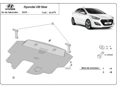 Oceľový kryt motora Hyundai I30 (2015-2016) 2