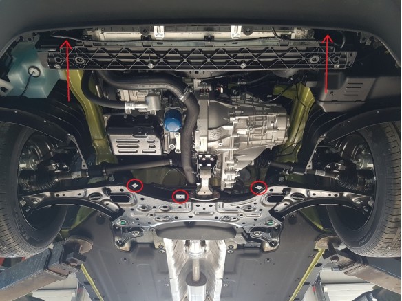 Oceľový kryt motora Hyundai Kona (2017-2023)Hyundai Kona