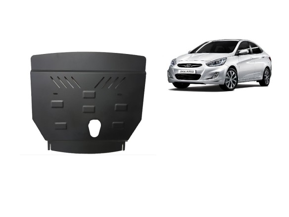 Oceľový kryt motora Hyundai Solaris (2010-2018)Hyundai Solaris