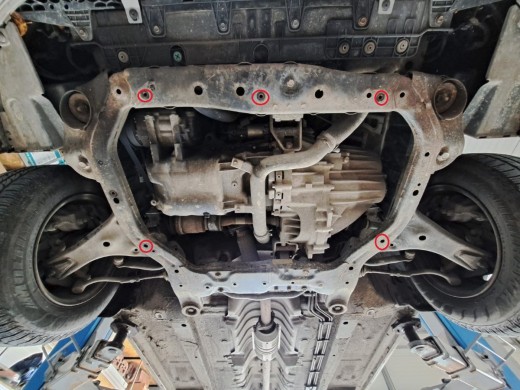 Oceľový kryt motora Hyundai Verna (2005-2010)Hyundai Verna