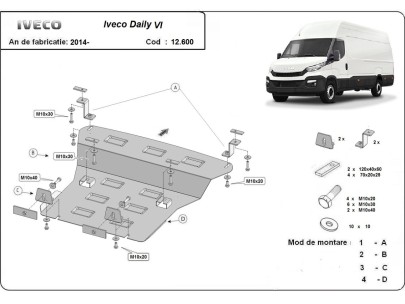 Oceľový kryt motora Iveco Daily 6 (2014-2025) 2