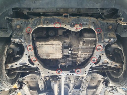 Oceľový kryt motora Kia Sorento XM (Pre-facelift) (2010-2012)Kia Sorento