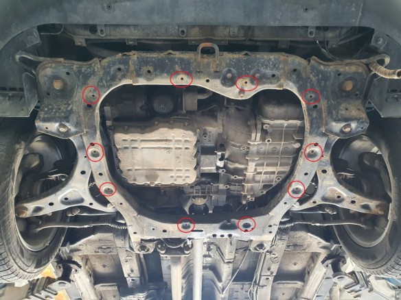 Oceľový kryt motora Kia Sorento XM (Pre-facelift) (2010-2012)Kia Sorento