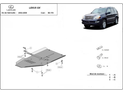 Oceľový kryt prevodovky Lexus GX (2002-2009) 2
