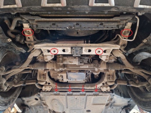 Oceľový kryt motora Mercedes GLC X253 (2015-2022)Mercedes GLC