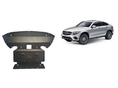 Oceľový kryt motora Mercedes GLC Coupe X253 (2015-2022)