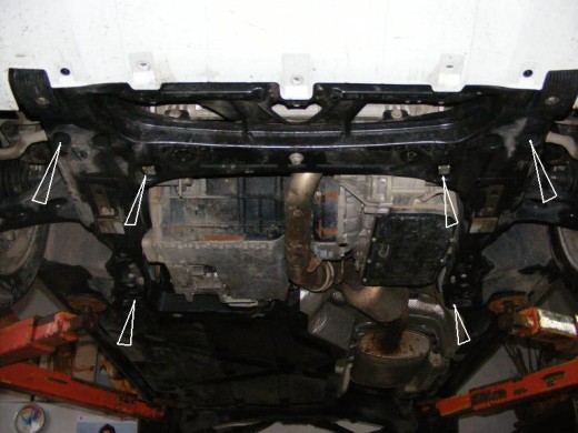 Oceľový kryt motora Mercedes A-Class (2004-2012)