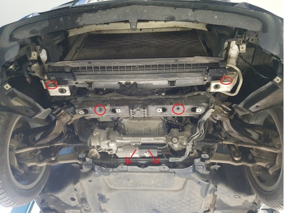 Oceľový kryt motora Mercedes C-Class W205 (2014-2021)Mercedes C-Classe