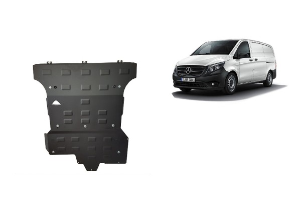 Oceľový kryt motora Mercedes V-Class W447, 2.2 D, 4x4 (2014-2020)Mercedes V-Classe