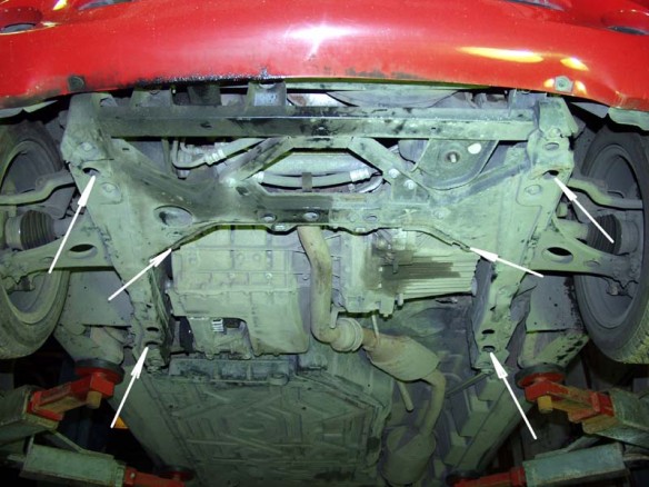 Oceľový kryt motora Mercedes Vaneo W414 (2001-2006)Mercedes Vaneo