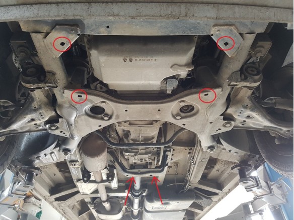 Oceľový kryt prevodovky Mercedes Vito W639 - 2.2 D 4x2 (2003-2014)Mercedes Vito