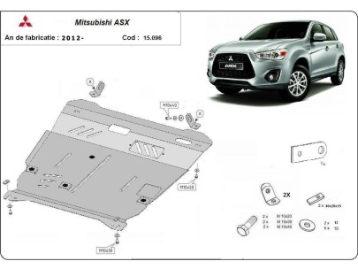 Oceľový kryt motora Mitsubishi ASX (2010-2022) 2