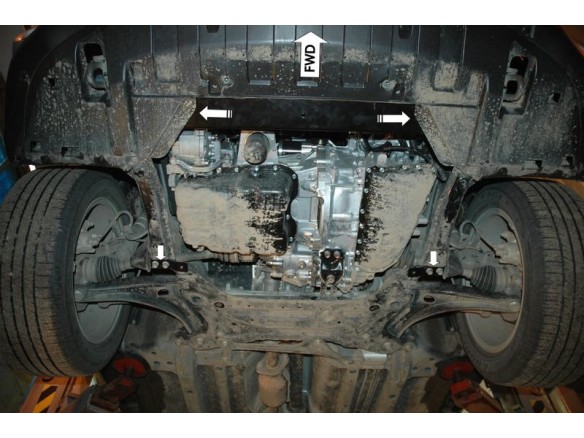 Oceľový kryt motora Mitsubishi Outlander (2012-2021)Mitsubishi Outlander